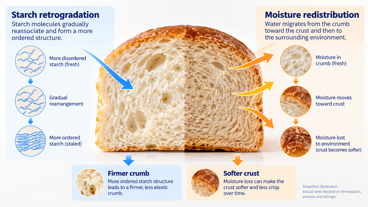 bread-staling-mechanism-diagram